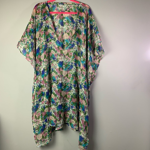 Shato Floral Sheer Bikini Cover Up - Picture 3 of 8